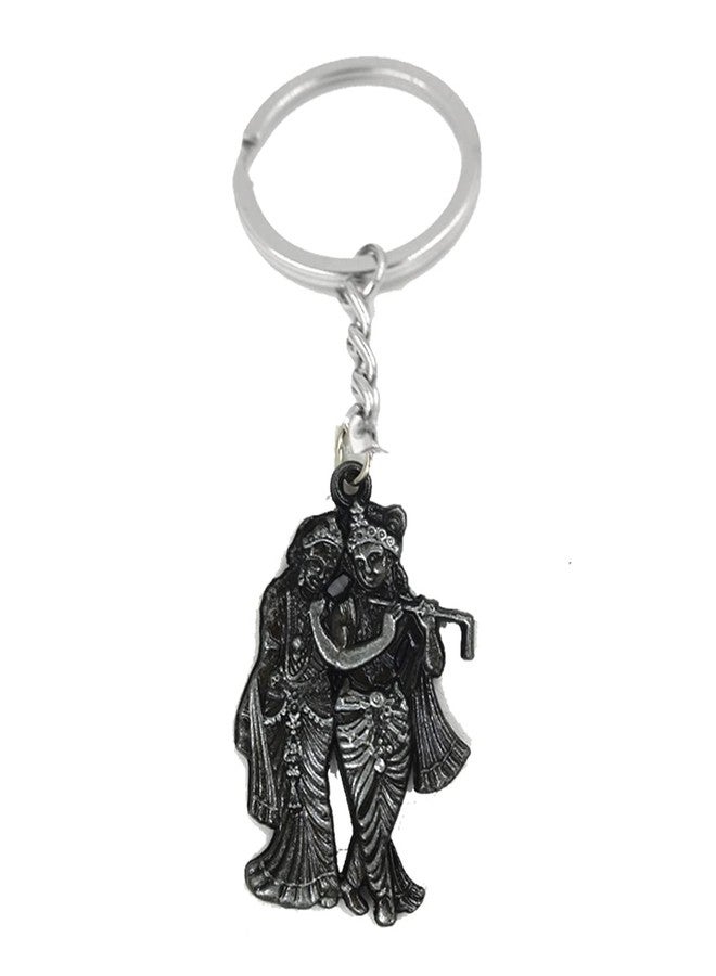 AFH Antiqe Black Decorative Radha Krishna Gifting Key Chain